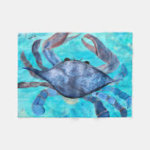 Polaire Couverture jetée en molleton crabe bleu (Devant (Horizontal))
