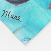 Polaire Couverture jetée en molleton crabe bleu (Coin)