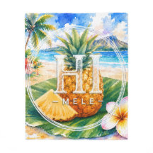 Couverture jetée HIMELE Ananas