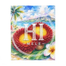 Couverture jetée HIMELE 'Uli'Uli