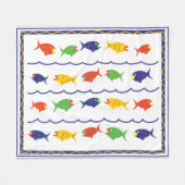 Polaire Couverture jetée Poisson capricieux (Devant (Horizontal))