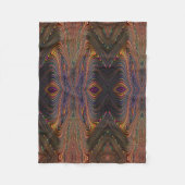 Polaire Couverture Kaleidoscope de Vague Abstraite (Devant)