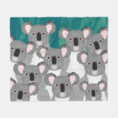Polaire Couverture Koalas Fleece (Devant (Horizontal))