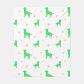 Polaire Couverture Labrador - Cadeau vert Pastel minimum (Devant)