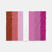 Polaire Couverture lesbienne d'ouatine de drapeau (Devant (Horizontal))