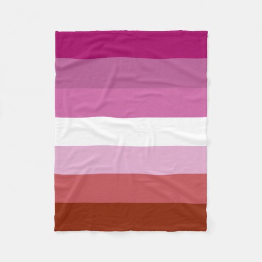 Polaire Couverture lesbienne d'ouatine de drapeau (Devant)