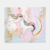 Polaire Couverture Licorne (Devant (Horizontal))