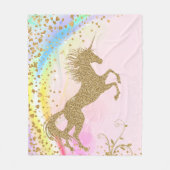 Polaire Couverture Licorne Filles (Devant)
