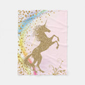 Polaire Couverture Licorne Filles (Devant)