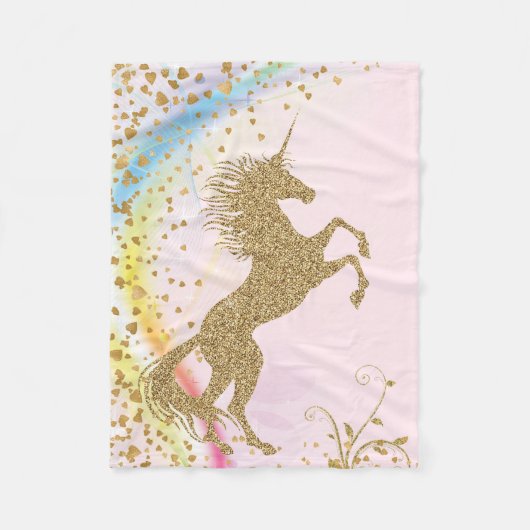 Polaire Couverture Licorne Filles (Devant)