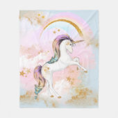 Polaire Couverture Licorne Pastel (Devant)