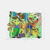 Polaire Couverture LOUP GAROU (Devant (Horizontal))