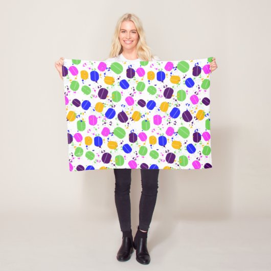 Polaire Couverture Macaron Confetti (En situation)