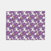 Polaire Couverture magique pourpre d'ouatine de licorne (Devant (Horizontal))