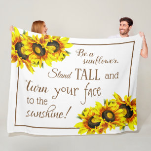 Polaire Couverture magnifique d'ouatine de tournesol