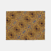 Polaire Couverture Mandala Tournesol Doré ADOM (Devant (Horizontal))