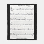 Polaire Couverture manuscrite d'ouatine de musique de (Devant)