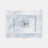 Polaire Couverture mémorial personnalisée (Devant (Horizontal))