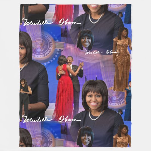 Polaire couverture Michelle Obama (Devant)