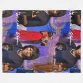 Polaire couverture Michelle Obama (Devant (Horizontal))
