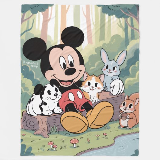 Polaire Couverture Mickey Mouse (Devant)