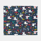 Polaire Couverture mignonne d'alpaga (Devant (Horizontal))