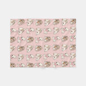 Polaire Couverture mignonne de lapin (Devant (Horizontal))