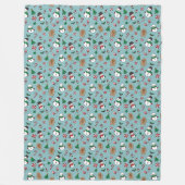 Polaire Couverture mignonne d'ouatine de copains de neige (Devant)