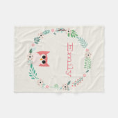 Polaire Couverture mignonne d'ouatine de hibou (Devant (Horizontal))