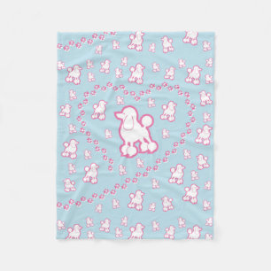 Polaire couverture mignonne d'ouatine de motif de caniche