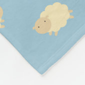 Polaire Couverture mignonne d'ouatine de motif de moutons (Coin)