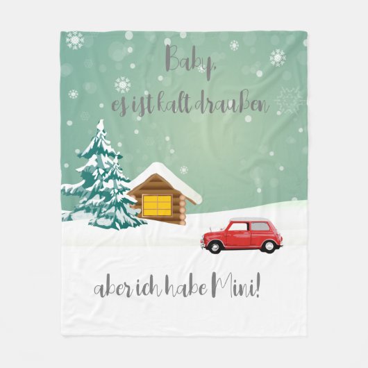 Polaire Couverture Mini Cooper Fleecedecke (Devant)