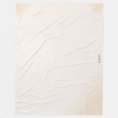 Polaire Couverture minimale en molleton Ivory Glow (Devant)