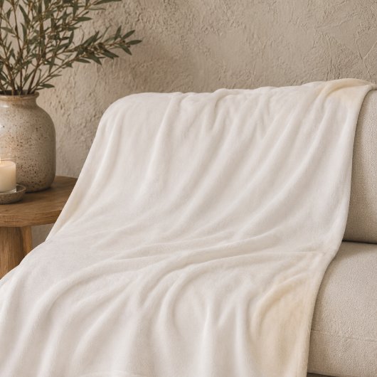 Polaire Couverture minimale en molleton Ivory Glow
