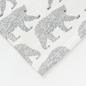 Polaire Couverture minimale grise de bébé de crèche de (Coin)