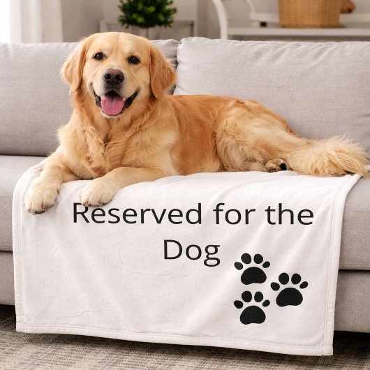Polaire Couverture minimaliste réservée au chien
