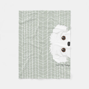 Polaire Couverture moderne de chiot de Maltipoo de bouleau