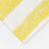 Polaire Couverture moderne rayée jaune et blanc (Coin)