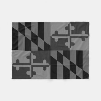Polaire Couverture monochromatique de drapeau du Maryland