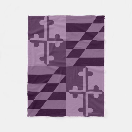 Polaire Couverture monochromatique de drapeau du Maryland (Devant)