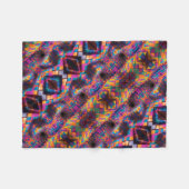 Polaire Couverture Mosaïque Abstraite Vibrante (Devant (Horizontal))