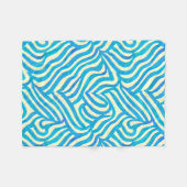 Polaire Couverture Motif couleur bleu (Devant (Horizontal))