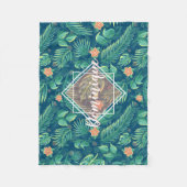 Polaire Couverture Motif de feuillage tropical (Devant)