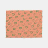 Polaire Couverture Motif Funky Green Fern (Devant (Horizontal))