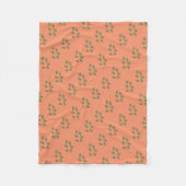 Polaire Couverture Motif Funky Green Fern (Devant)