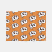 Polaire Couverture Motif Halloween Ghost (Devant (Horizontal))