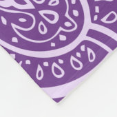 Polaire Couverture Motif Purple Paisley (Coin)