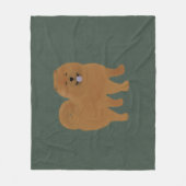 Polaire Couverture moyenne en molleton Chow Chow (Devant)