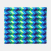 Polaire Couverture moyenne en molleton ombré bleu-vert à c (Devant (Horizontal))