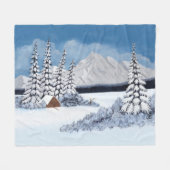 Polaire Couverture Moyenne en Molleton pour l'Hiver enneig (Devant (Horizontal))